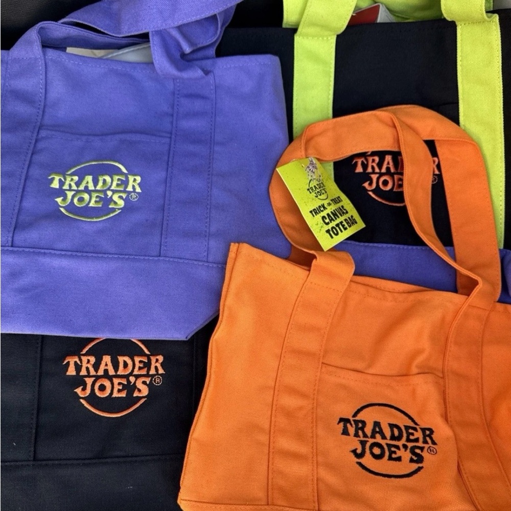 Trader Joe's Colorful Tote Bags